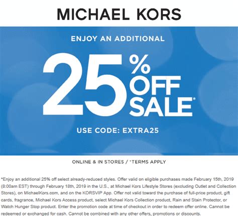 code promo michael kors 2021